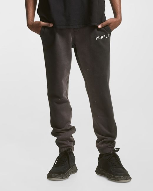 Purple French Terry Jogger Pants