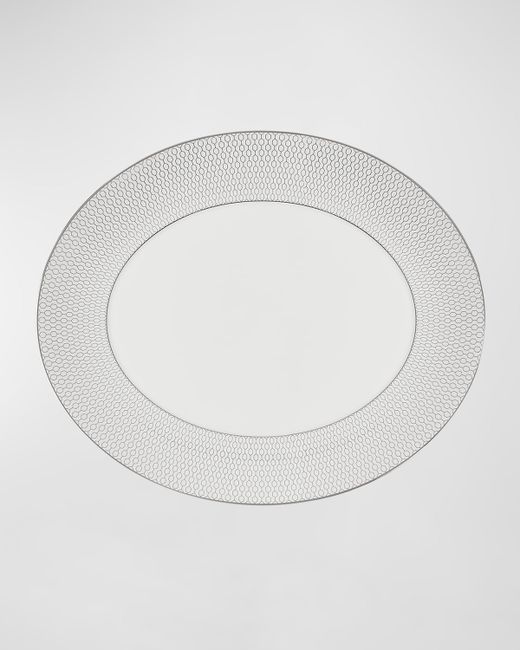 Wedgwood Gio Platinum Oval Serving Platter 13