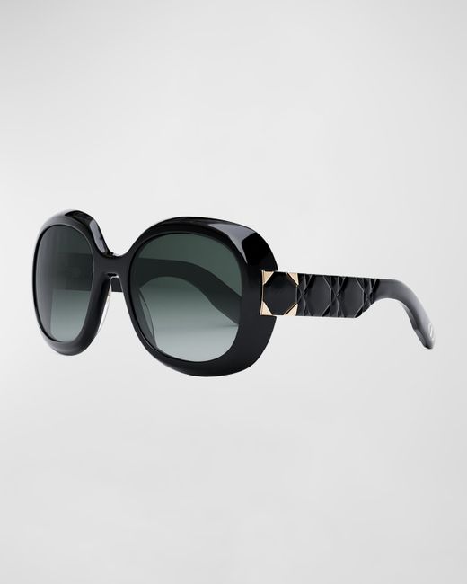 Dior Lady 9522 R2I Round Acetate Sunglasses