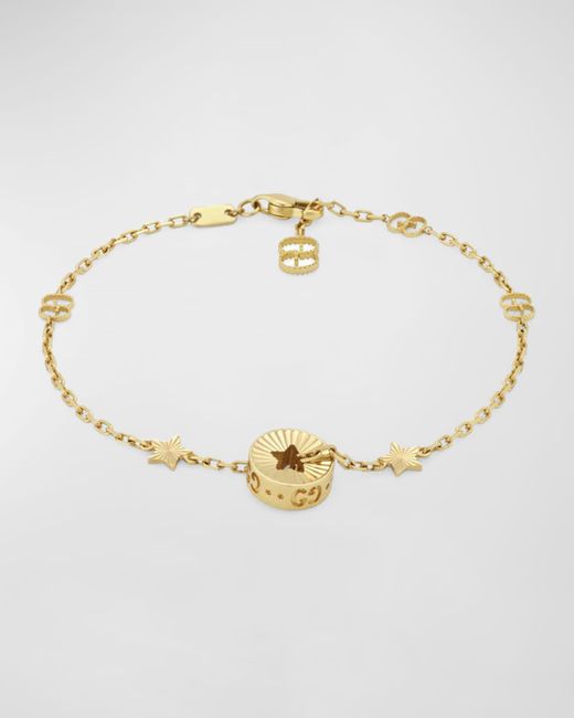 Gucci 18k Gold Icon Star Bracelet