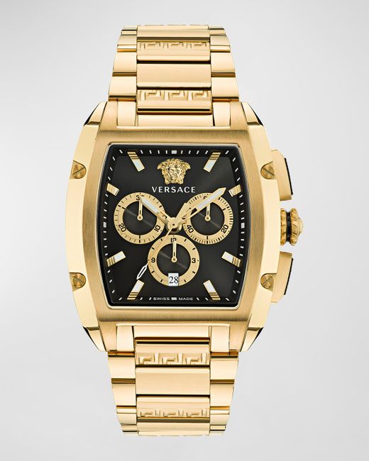 Versace Dominus IP Yellow Gold Bracelet Watch 42mm