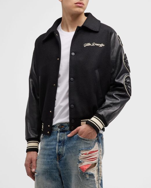 Golden Goose Bomber Jacket with College Patches