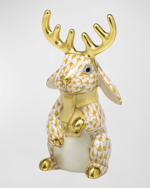 Herend Reindeer Bunny Figurine