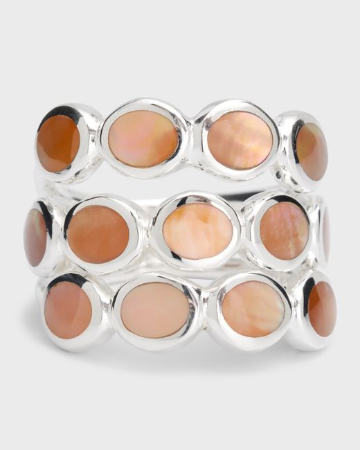 Ippolita Sterling Silver Polished Rock Candy All Around Tiny Ovals Ring