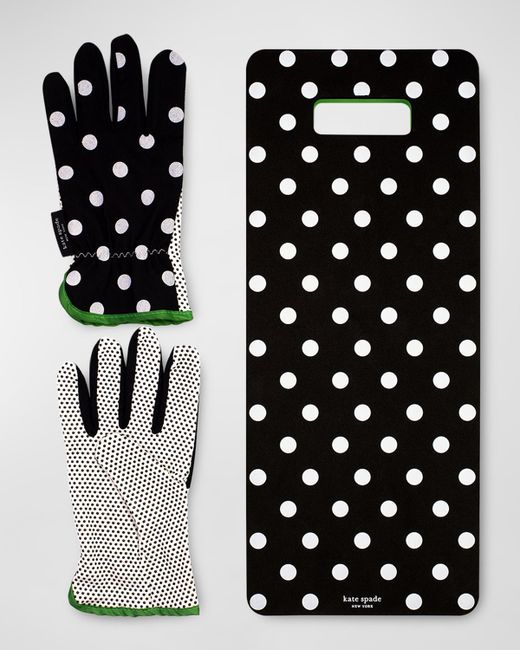 Kate Spade New York for Visual Comfort Signature picture dot kneeling pad gloves set