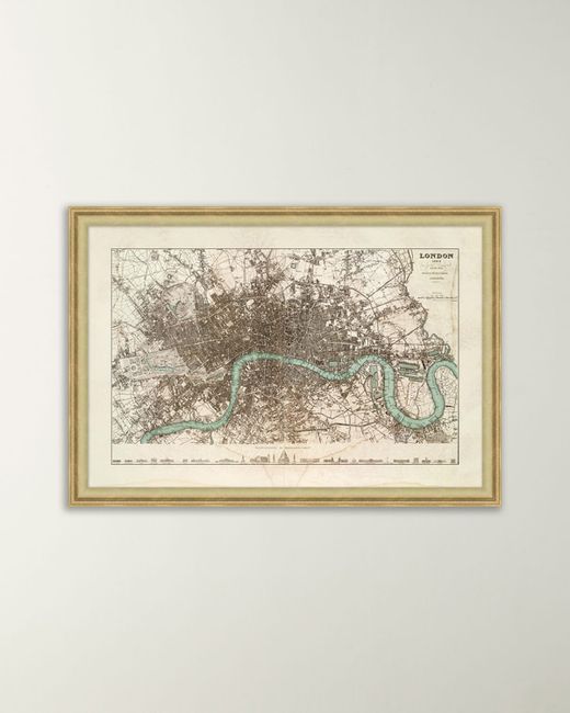 Wendover Art Group Antique London Map