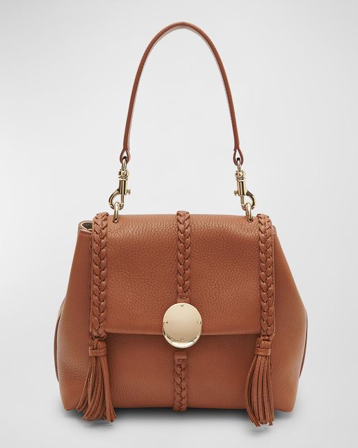 Chloé Penelope Small Tassel Leather Top-Handle Bag