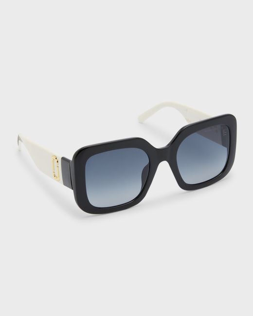 Marc Jacobs J Marc Square Two-Tone Acetate Sunglasses