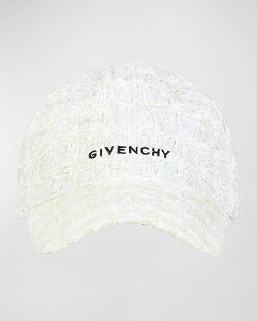 Givenchy Logo Tweed Baseball Cap