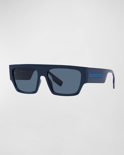 Burberry Micah Flat Top Rectangle Sunglasses