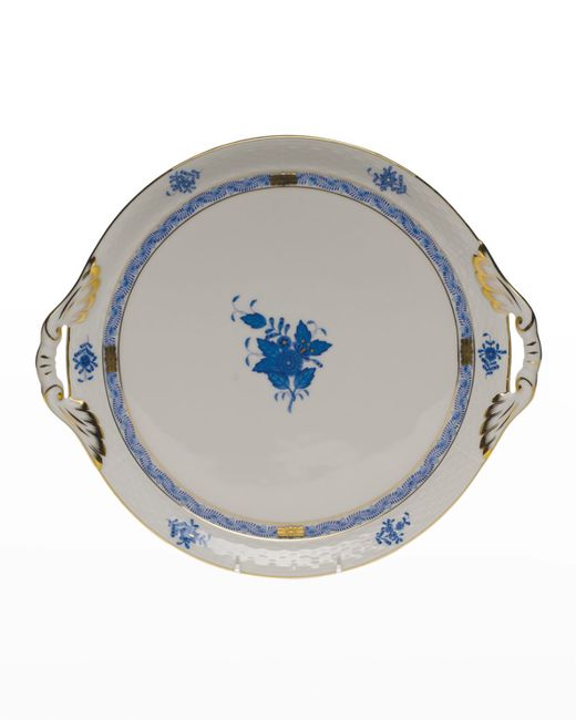 Herend Chinese Bouquet Round Tray with Handles