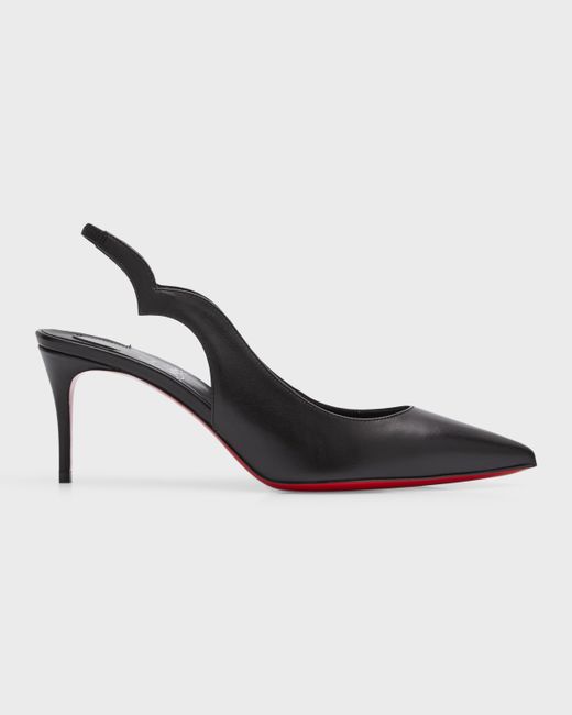 Christian Louboutin Hot Chick Leather Red Sole Slingback Pumps
