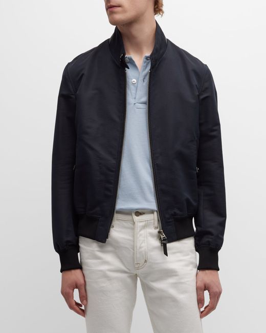 Tom Ford Harrington Cotton-Silk Blouson Jacket