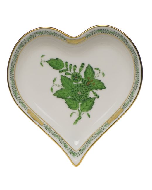Herend Chinese Bouquet Small Heart Tray