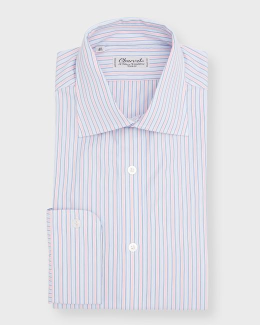 Charvet Multi-Stripe Cotton Dress Shirt