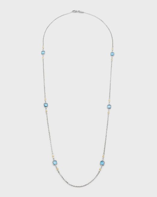 Konstantino Silver and Gold Spinel Necklace
