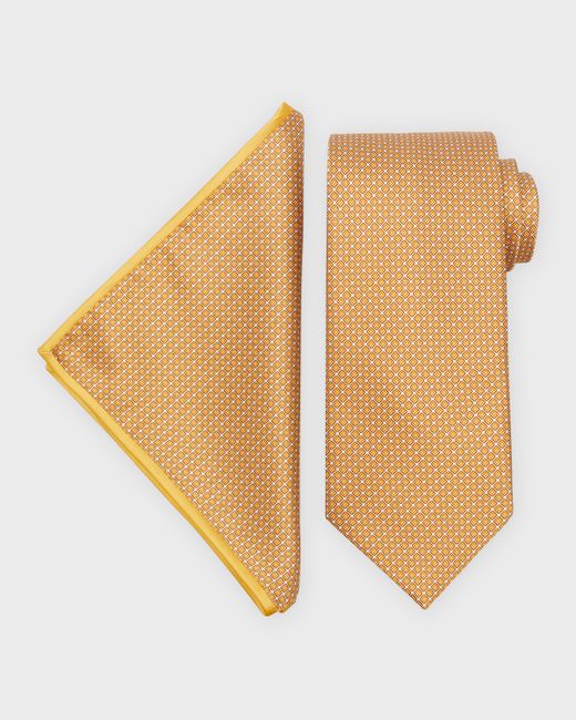Stefano Ricci Silk Tie and Pocket Square Set