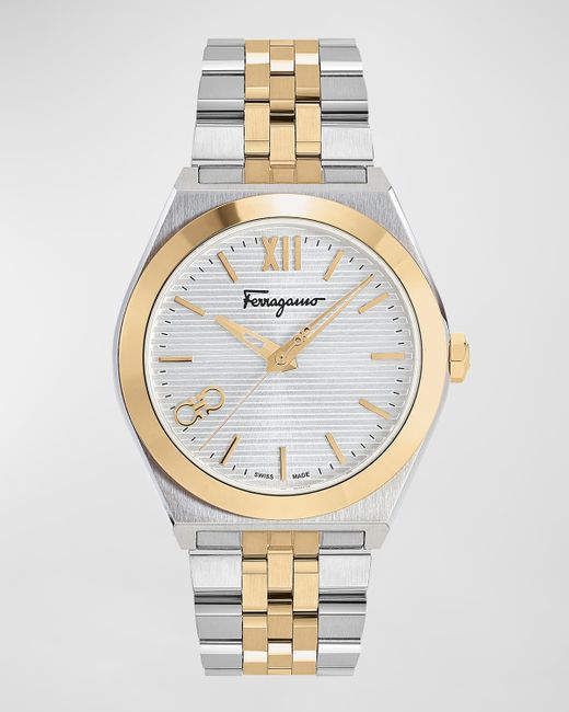 Ferragamo Vega New IP Gold Two-Tone Bracelet Watch 40mm