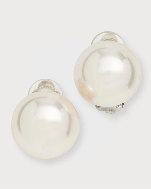 Majorica Mabe Pearl Clip Earrings