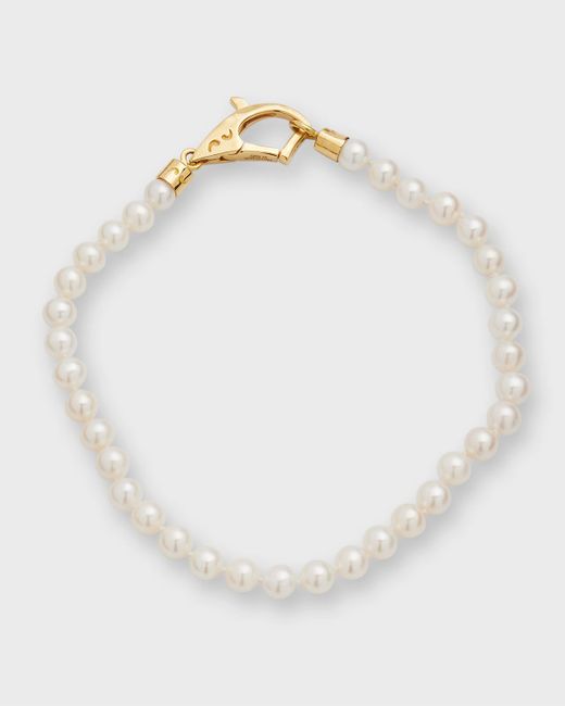 Marco Ta Moko 18k Gold Beaded Pearl Bracelet