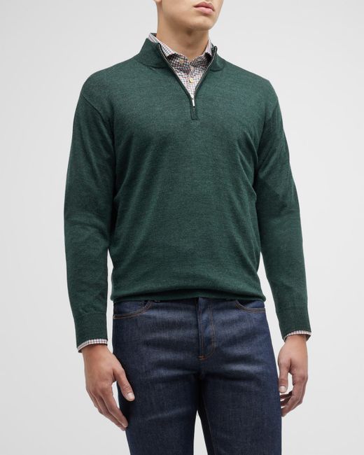Peter Millar Autumn Crest Quarter-Zip Sweater