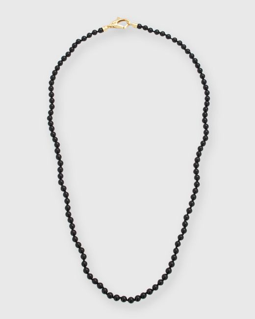 Marco Ta Moko 18k Onyx Beaded Necklace 20