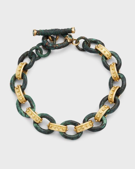 Armenta 18K Gold Artifact Link Bracelet