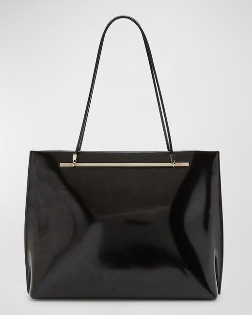 Saint Laurent Suzanne Leather Shopping Tote Bag