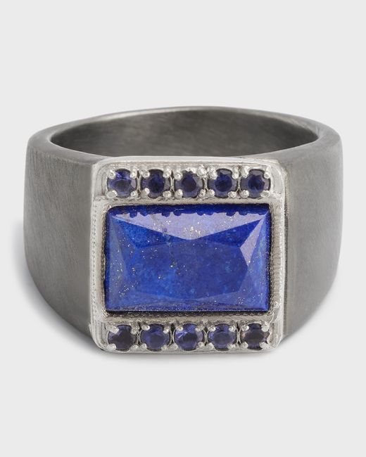 Armenta Signet Ring with Iolite