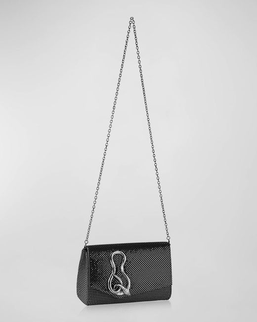 Whiting & Davis Ava Serpent Brass Chain Crossbody Bag