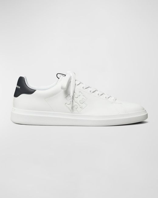 Tory Burch Double T Howell Low-Top Leather Sneakers