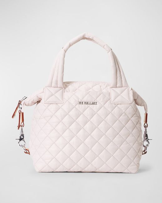MZ Wallace Sutton Deluxe Small Quilted Top-Handle Bag