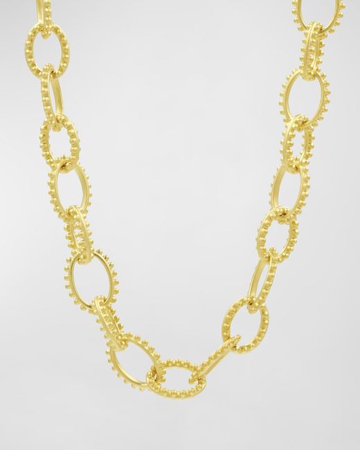 Freida Rothman Textured Heavy Link Toggle Necklace