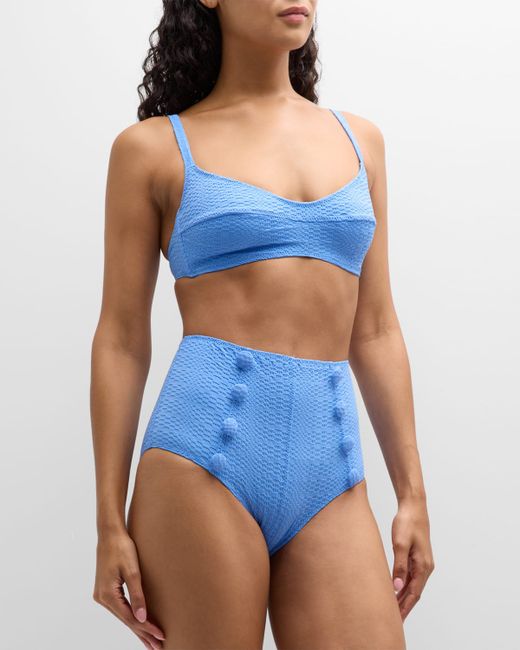 Lisa Marie Fernandez Textured Two-Piece Bikini Set