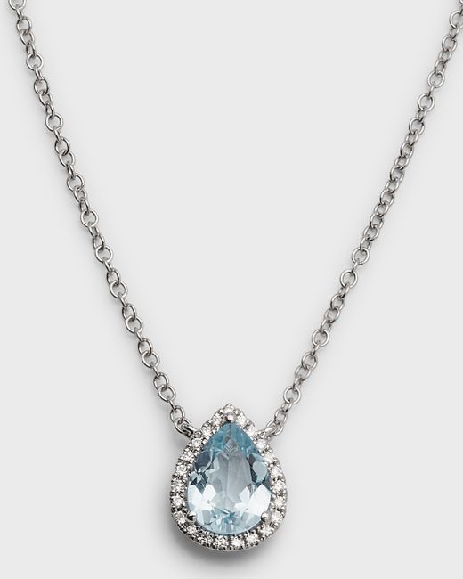 Kiki McDonough Grace Pear Topaz and Diamond Necklace