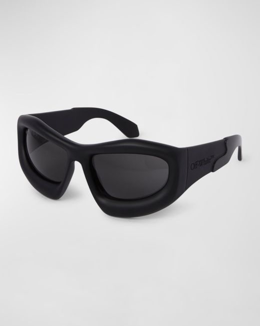 Off-White Katoka Acetate Wrap Sunglasses