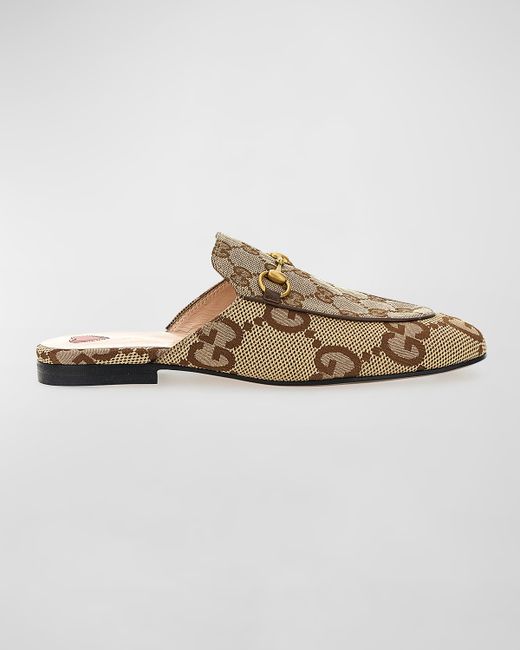 Gucci Princetown GG Canvas Loafer Mules