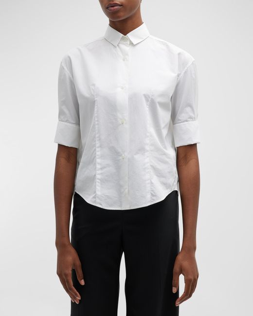 The Row Carpazi Short-Sleeve Collared Shirt