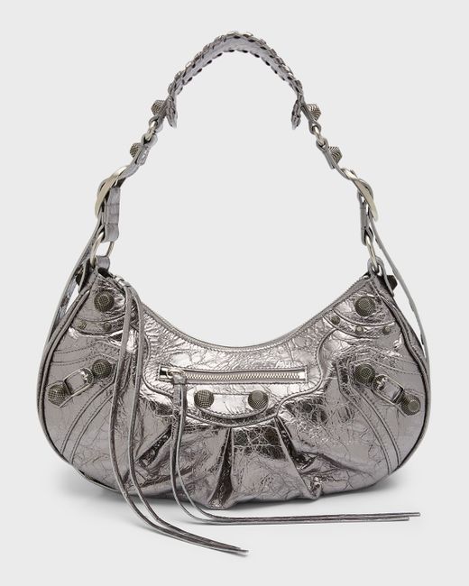 Balenciaga Le Cagole Small Shoulder Bag Metallized