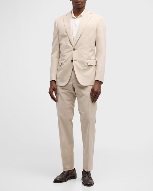 Brioni Solid Cashmere-Cotton Suit