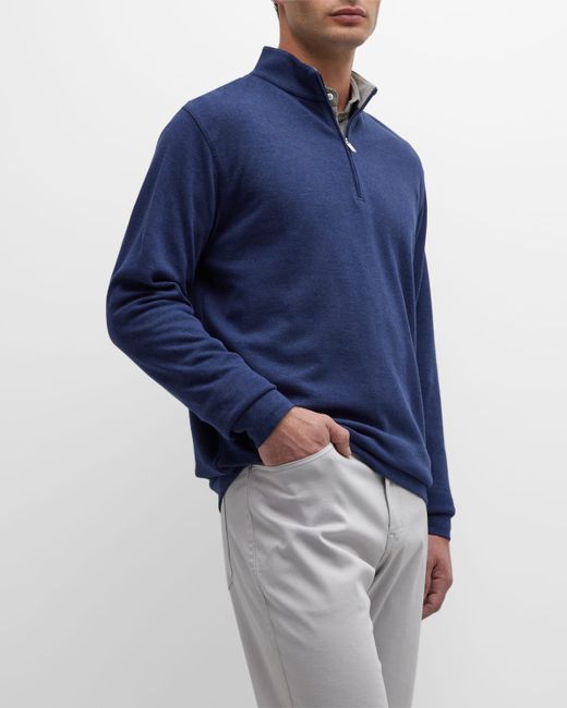 Peter Millar Crown Comfort Quarter-Zip Sweater