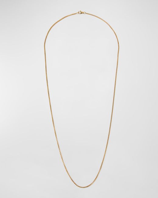 David Yurman Box Chain Necklace in 18K Gold 1.7mm 26L