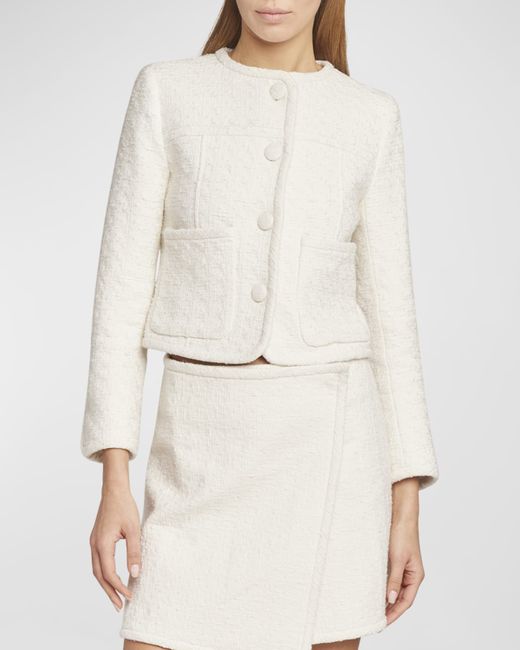 Proenza Schouler White Label Cropped Tweed Jacket
