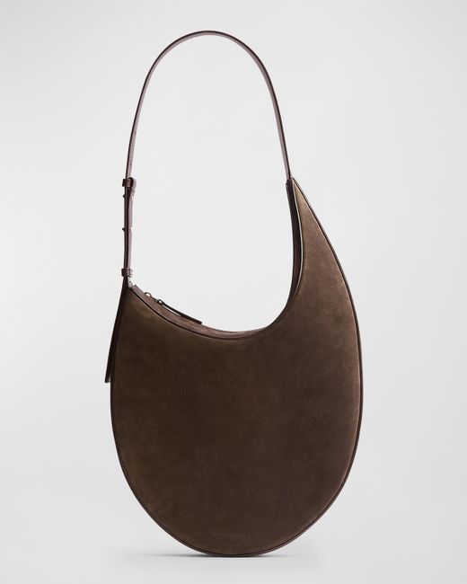 Bottega Veneta Large Drop Suede and Leather Shoulder Bag