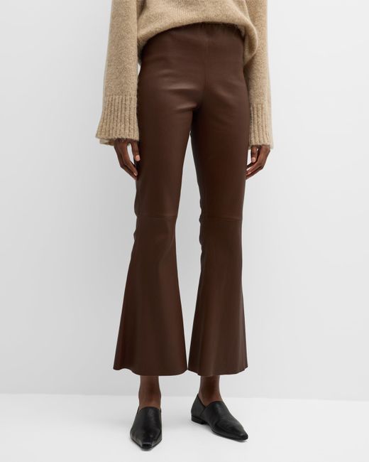 By Malene Birger Florentina Flared Leather Pants