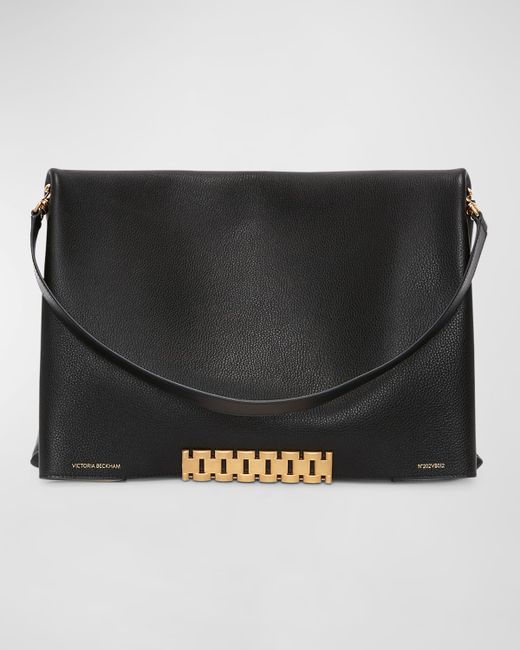 Victoria Beckham XL Flap Leather Clutch Bag