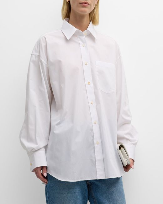 Stella McCartney Oversized Button Down Poplin Shirt