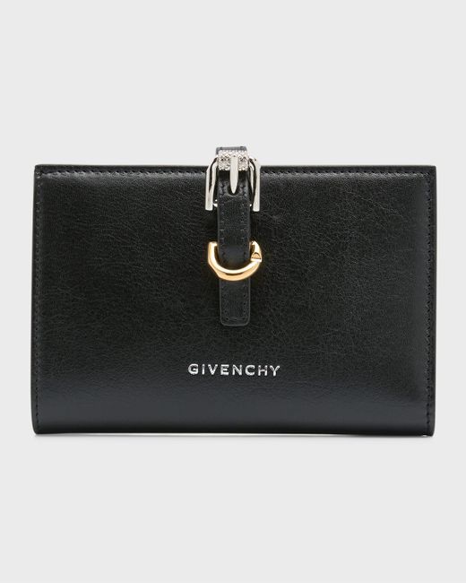 Givenchy Voyou Bifold Wallet in Tumbled Leather