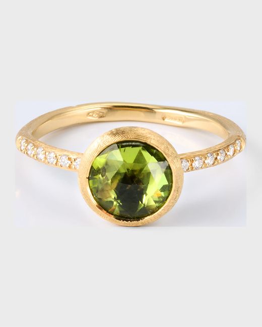 Marco Bicego Jaipur Stackable Ring with Peridot and Diamonds 7