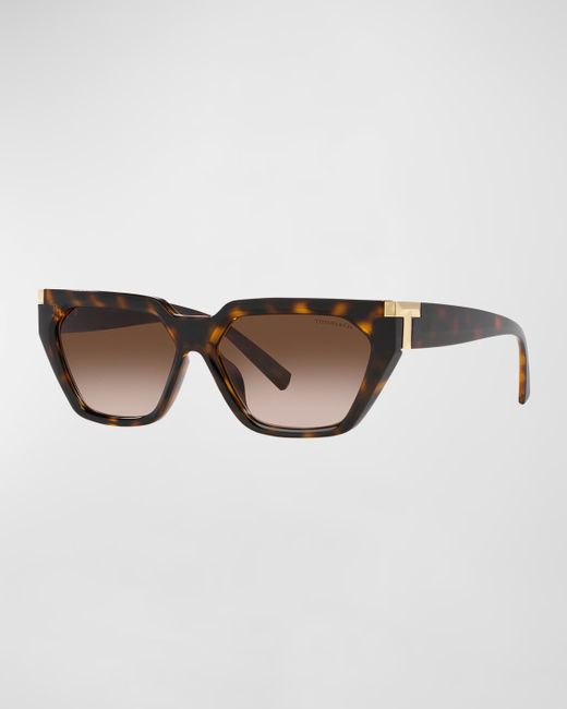 Tiffany & co. T-Logo Propionate Plastic Cat-Eye Sunglasses